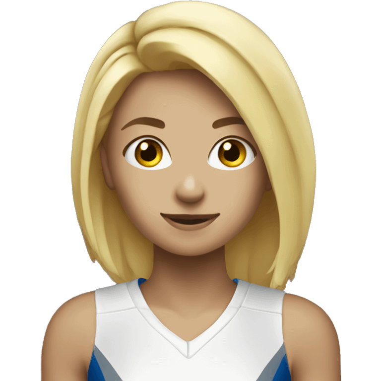 Short blonde girl volleyball emoji