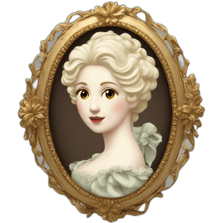 Victorian era cameo emoji