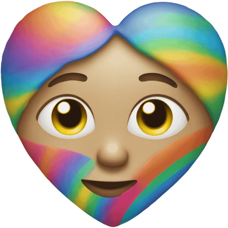 Rainbow heart emoji