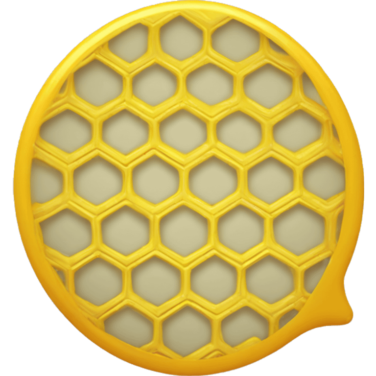 small yellow honeycomb chat bubble emoji