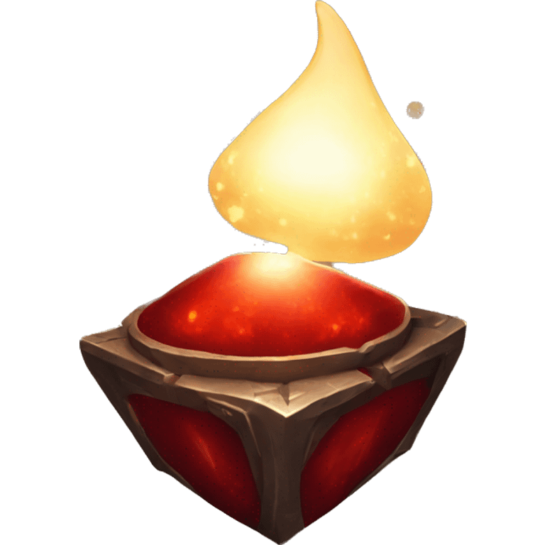 a glowing dark-red magical artifact emoji