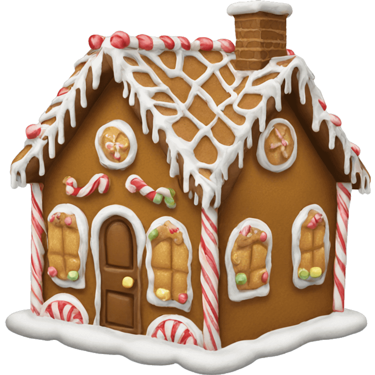 Gingerbread house emoji