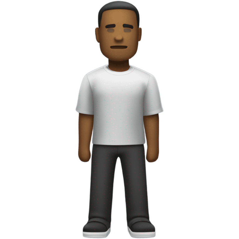 Blank Roblox character on a baseplate emoji