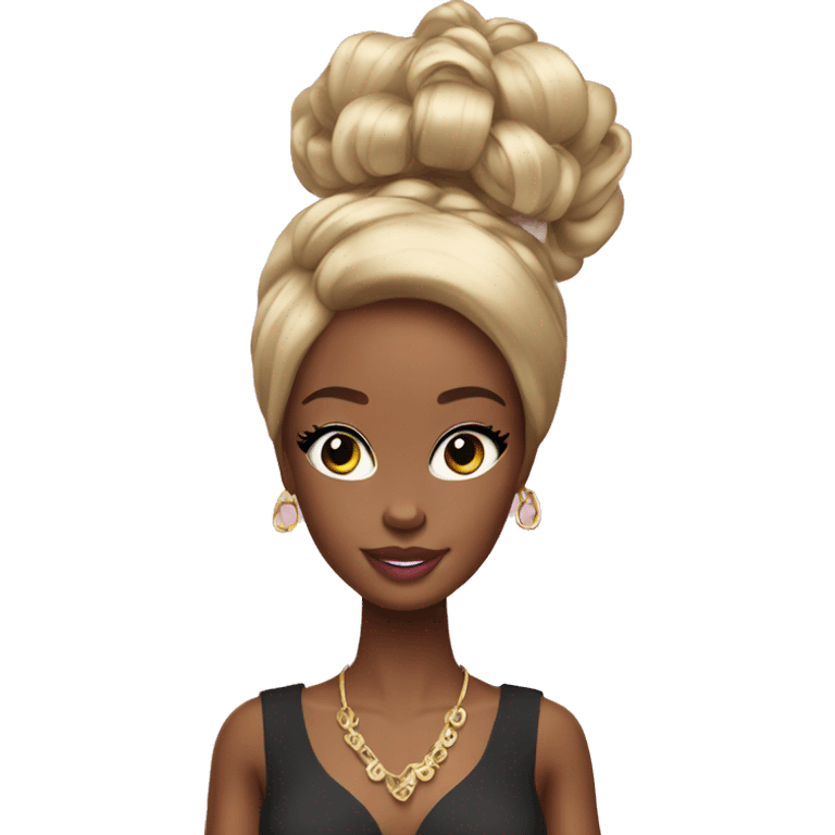 black barbie emoji