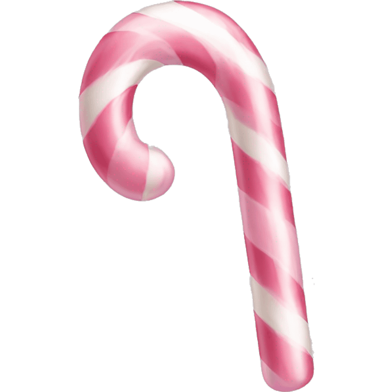 pastel light pink candy cane emoji