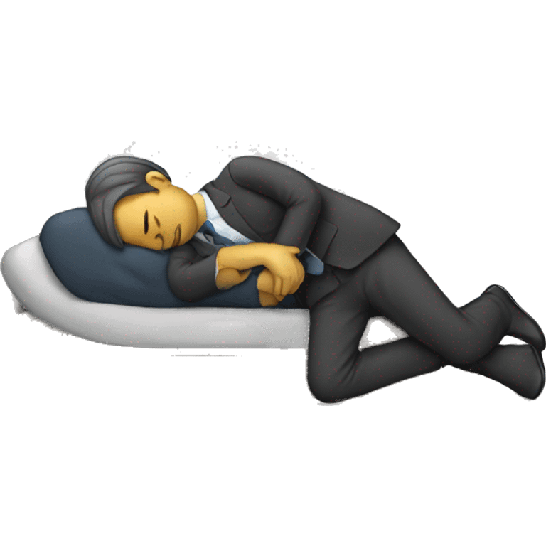 sleeping office worker emoji