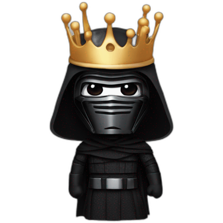 kylo ren with a crown emoji