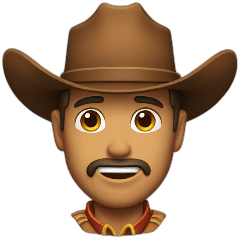 Cowboy Woody face emoji