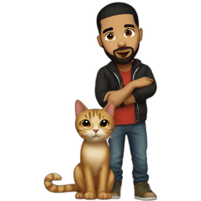 drake with cat emoji