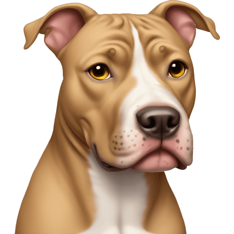 pitbull dog with fully tan coat emoji