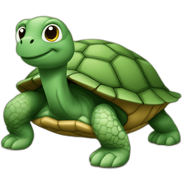 Tortue sur un tortue emoji