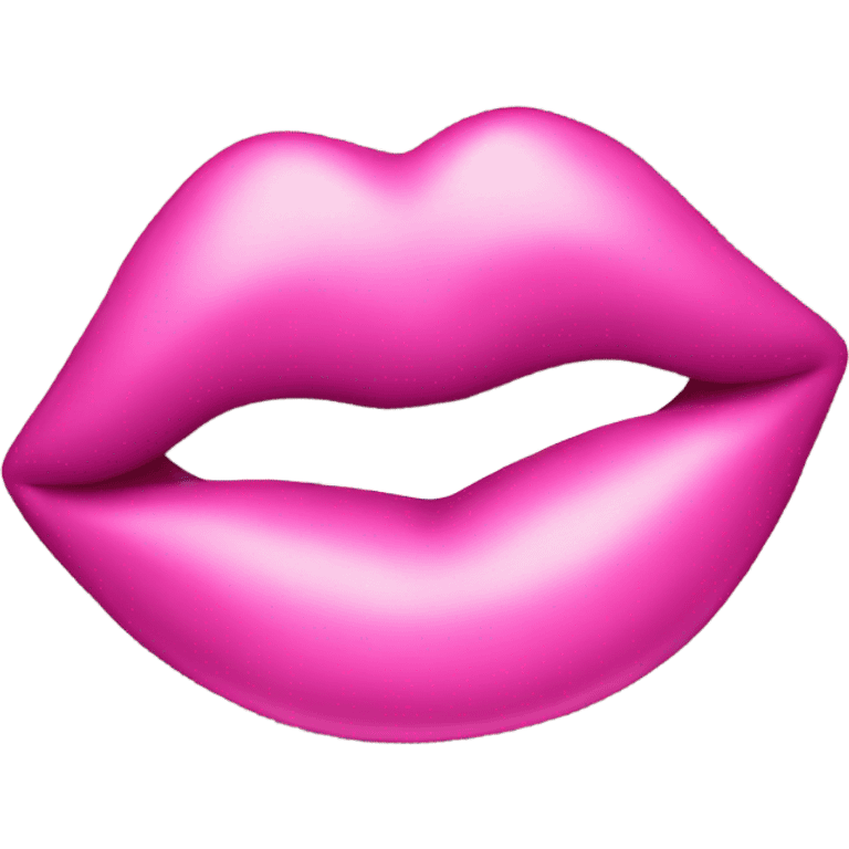 Pink kiss print emoji