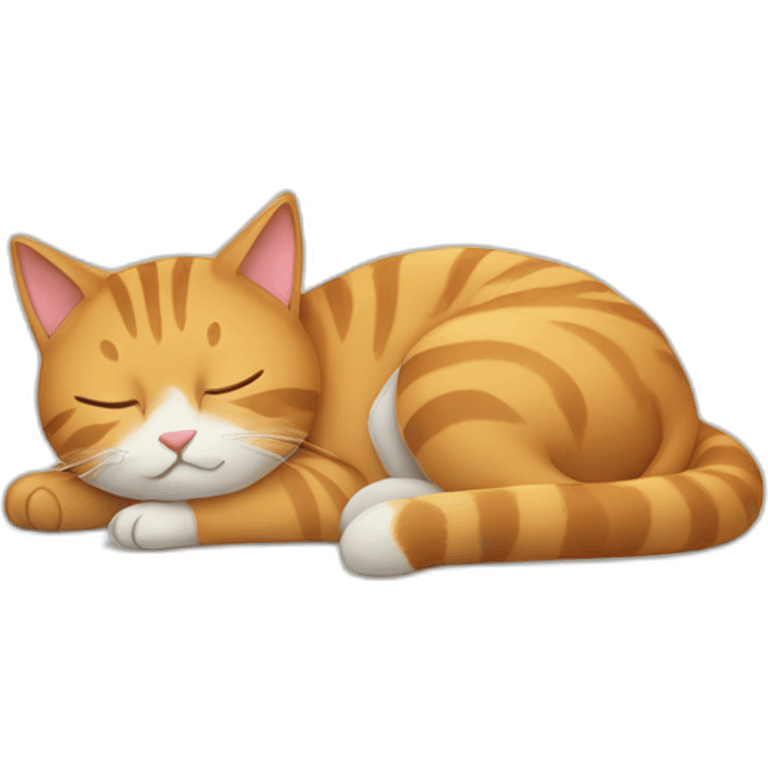 Cat sleeping emoji