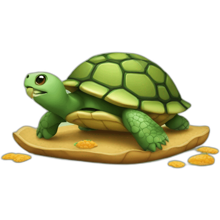 turtle eating emoji