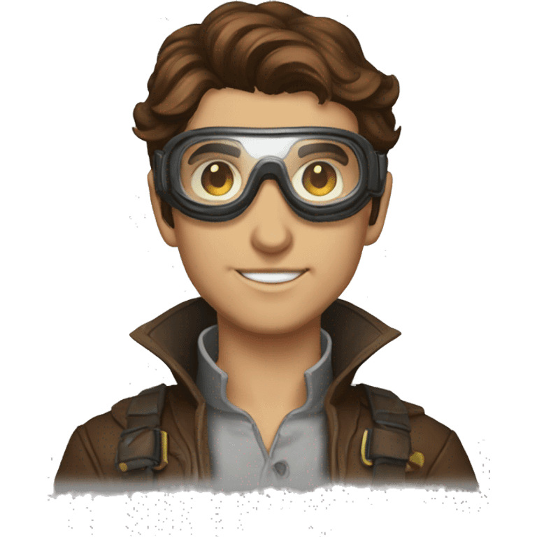 brown hair artificer with goggles dnd emoji