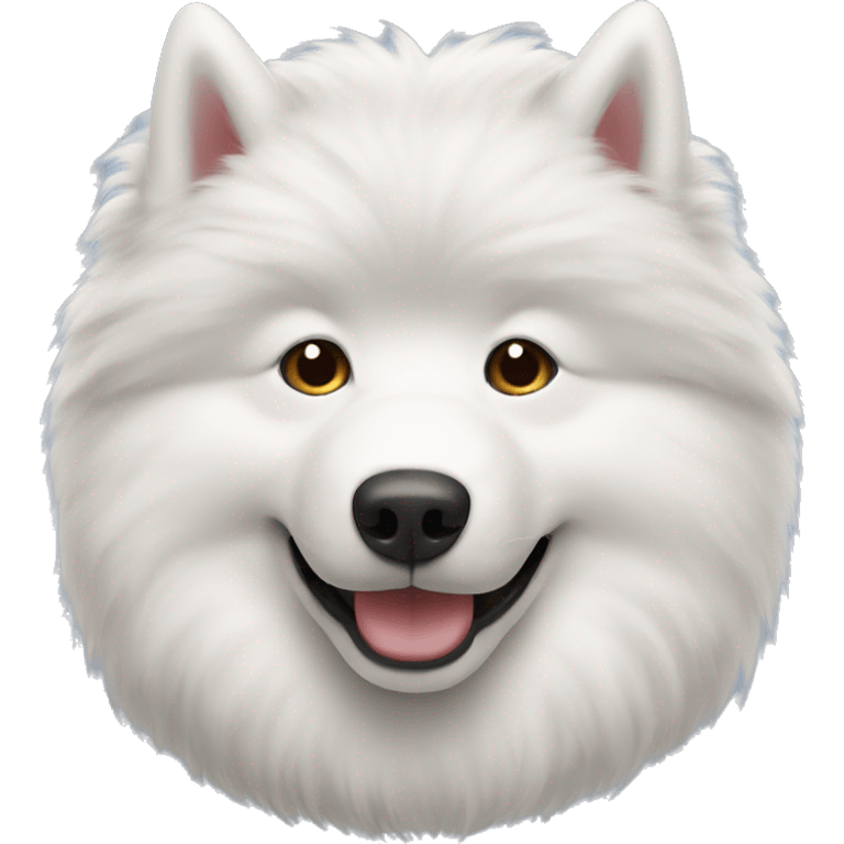 Samoyed head only emoji