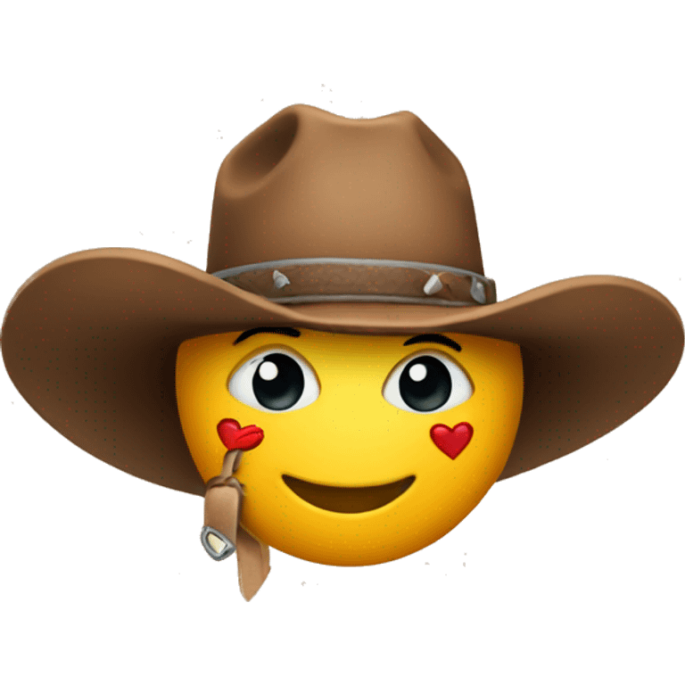 Heart with a cowboy hat emoji