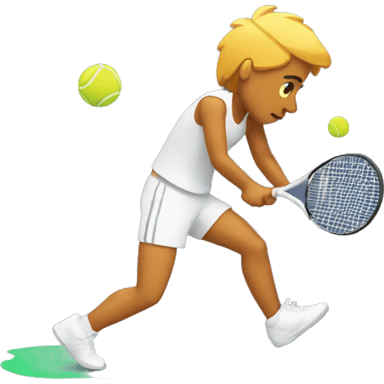 Broken ankle tennis player emoji