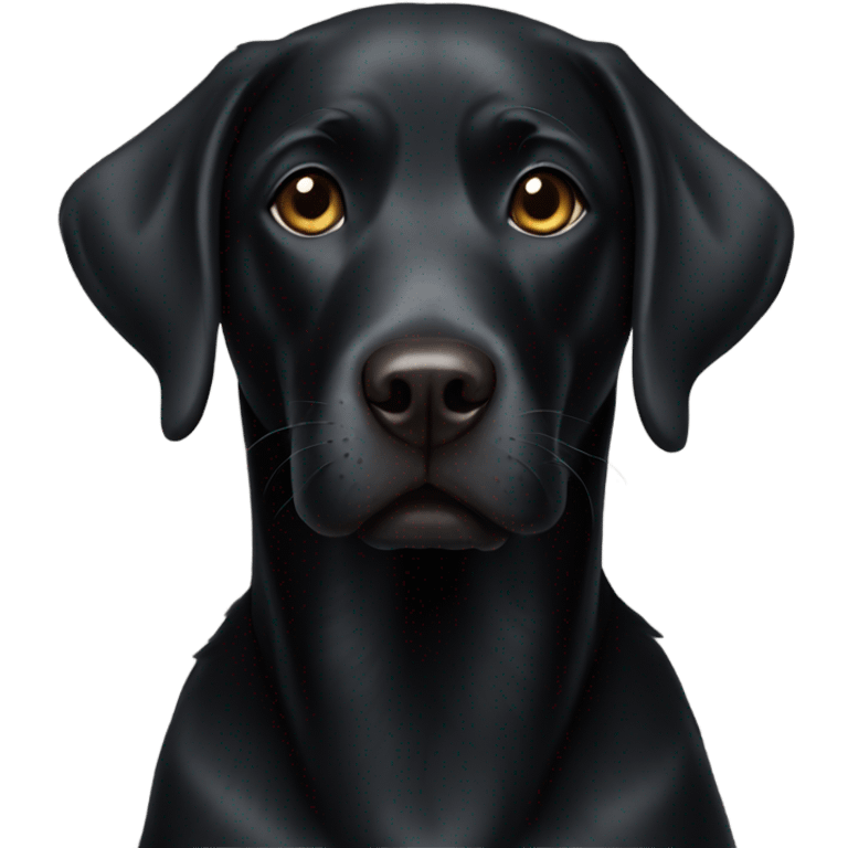 Black labrador emoji