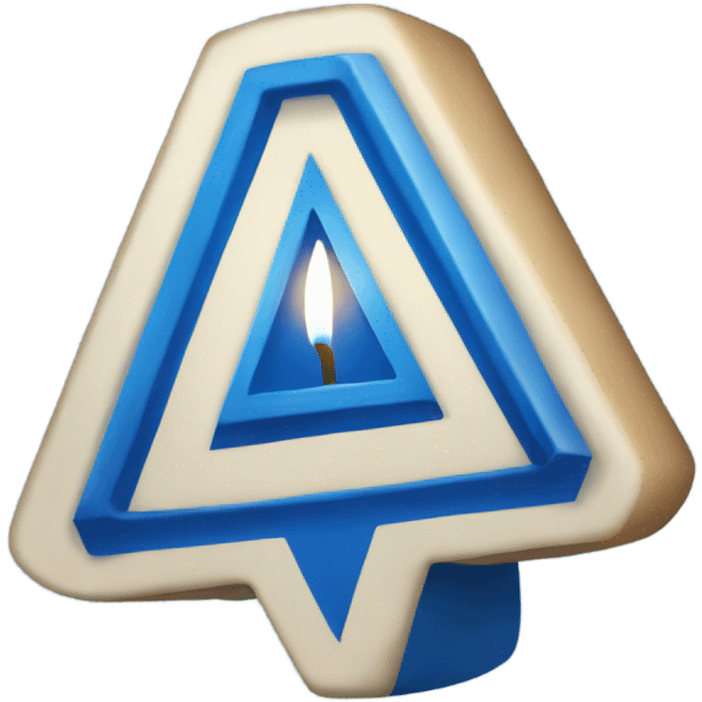 blue hanukkah dreidel emoji