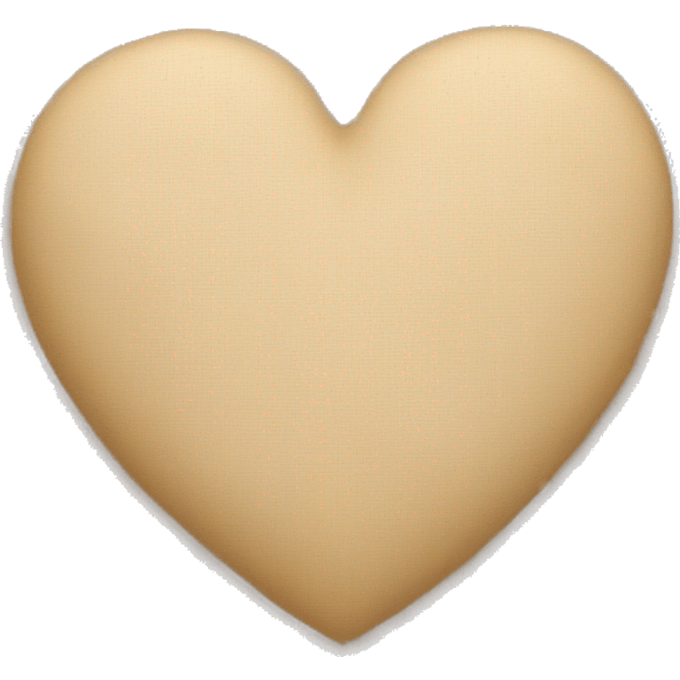 Beige heart emoji