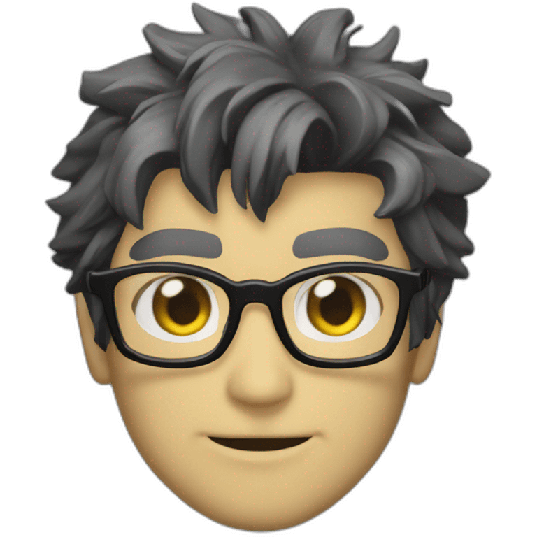 Gendo Ikari Shinning Glasses emoji