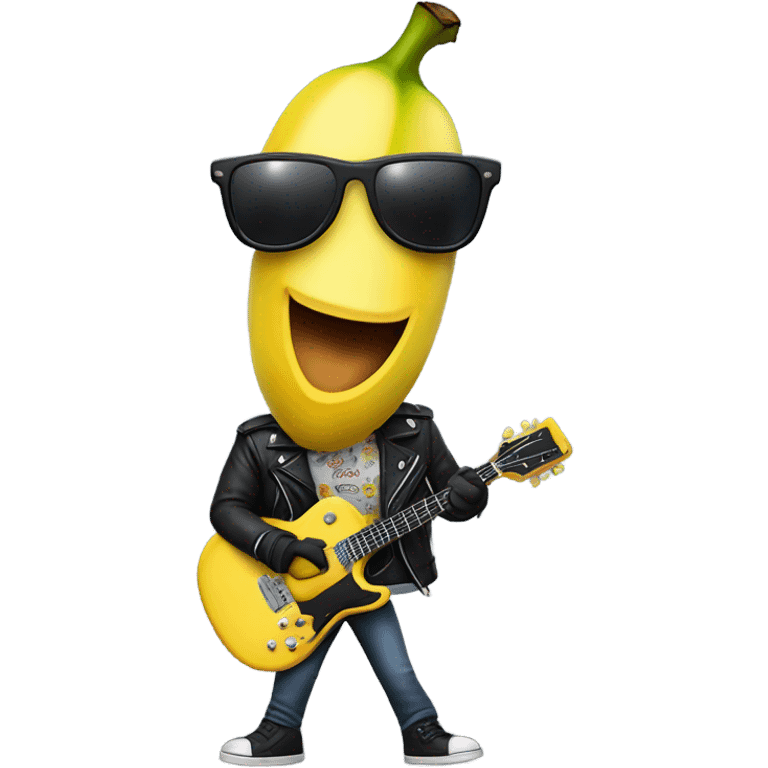 Banana rock star emoji