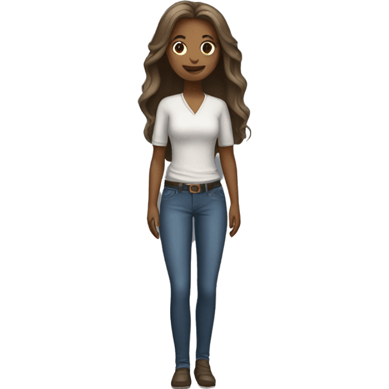 Woman Long hair standing emoji