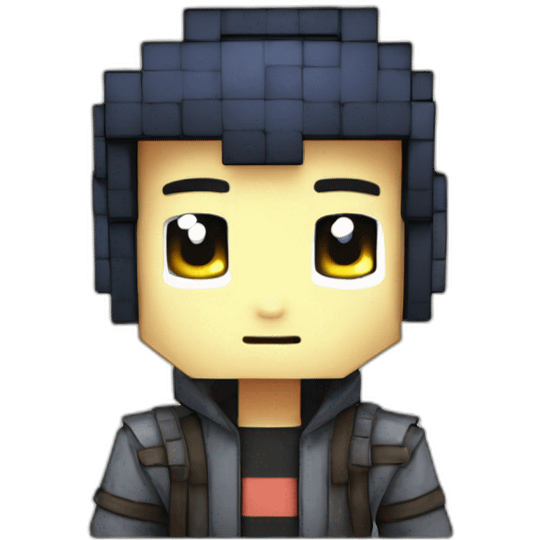 Pixelmon Minecraft Anime Big Eyes Head Skin emoji