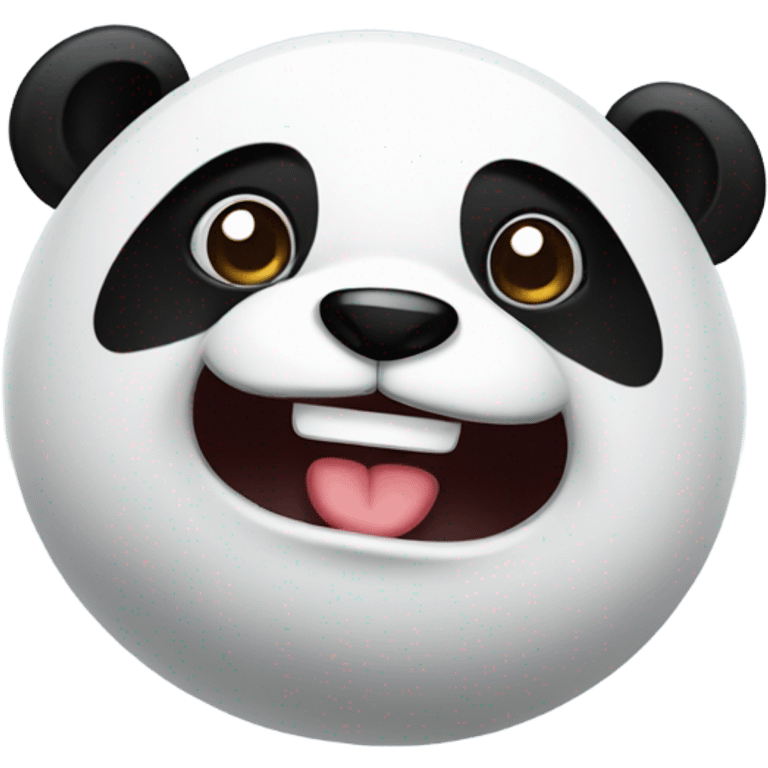 Panda with wink emoji