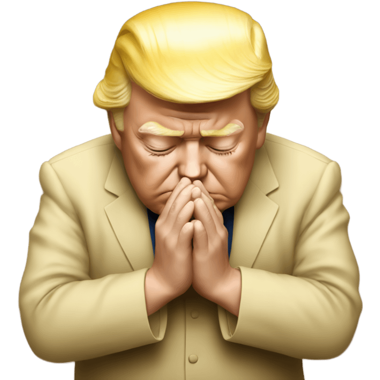 Trump praying emoji