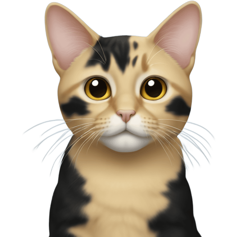 black and blonde toitose cat emoji