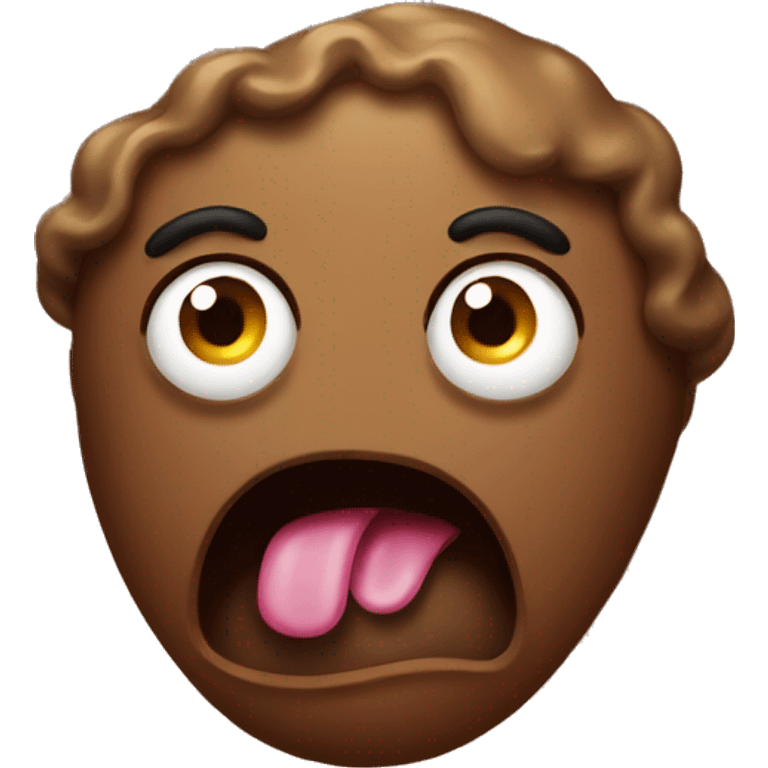 Shocked poop emoji emoji