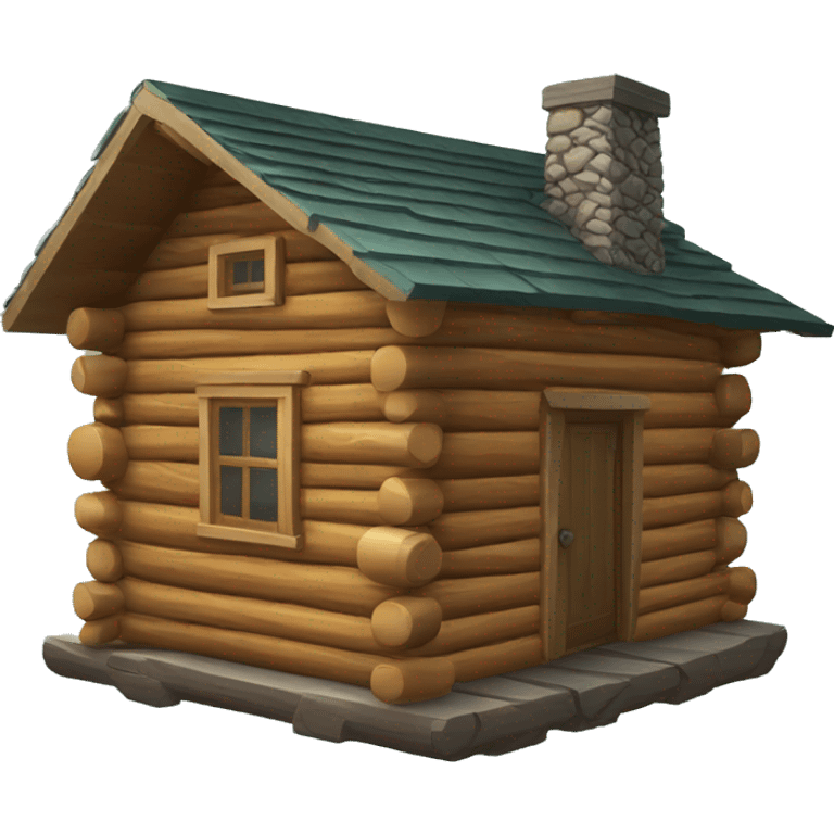 Log cabin emoji