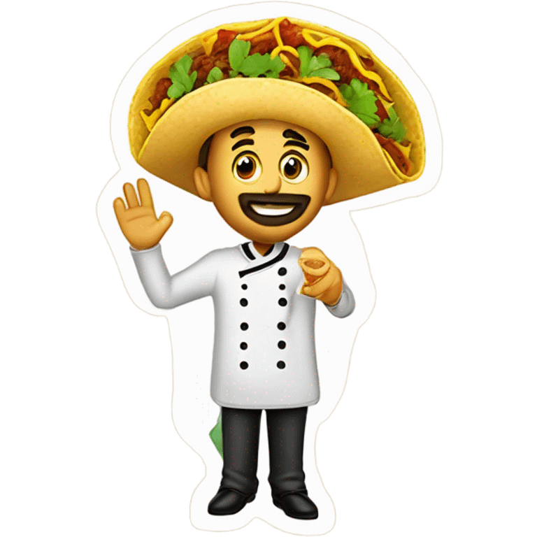 Make a Al pastor taco with cebolla y cilantro  emoji