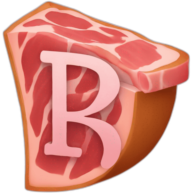 ham with the letter r emoji