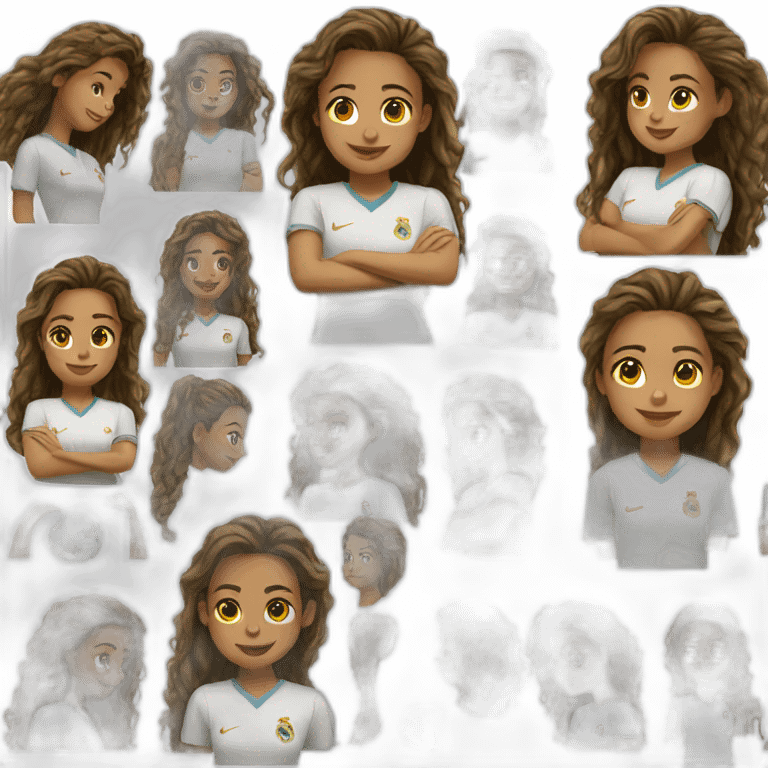 Girl real Madrid  emoji