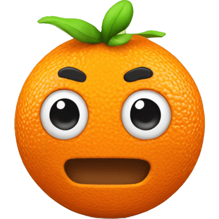 3D Orange  emoji