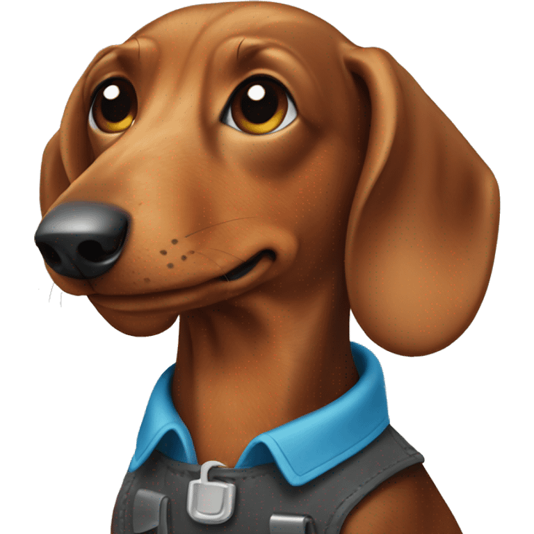 Dachshund as a mechanic  emoji