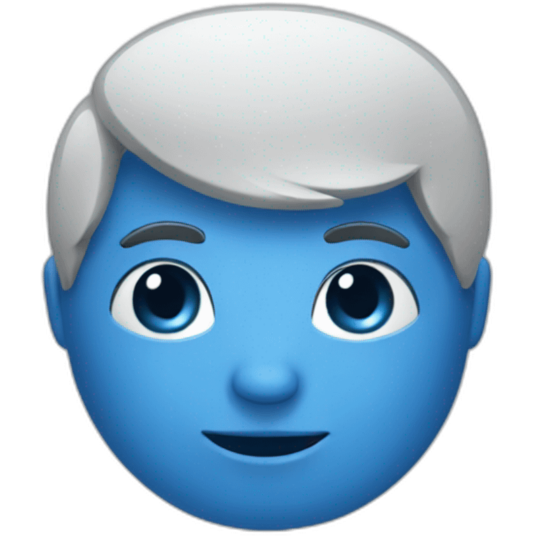 Chat bleu emoji