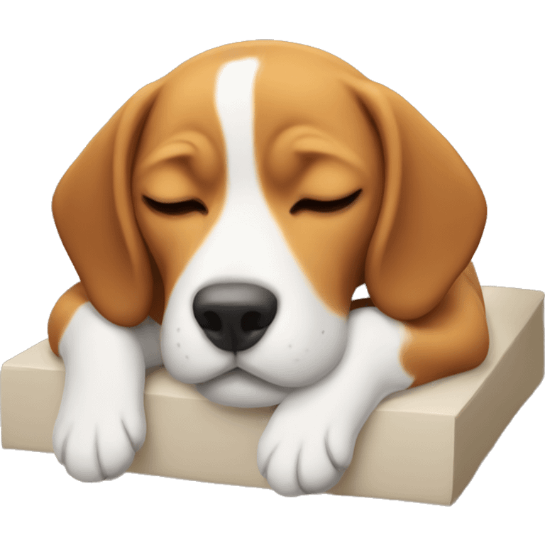 Beagle sleeping emoji