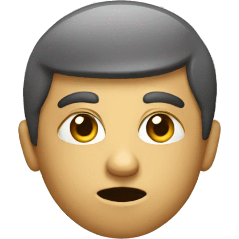 thinking smart emoji