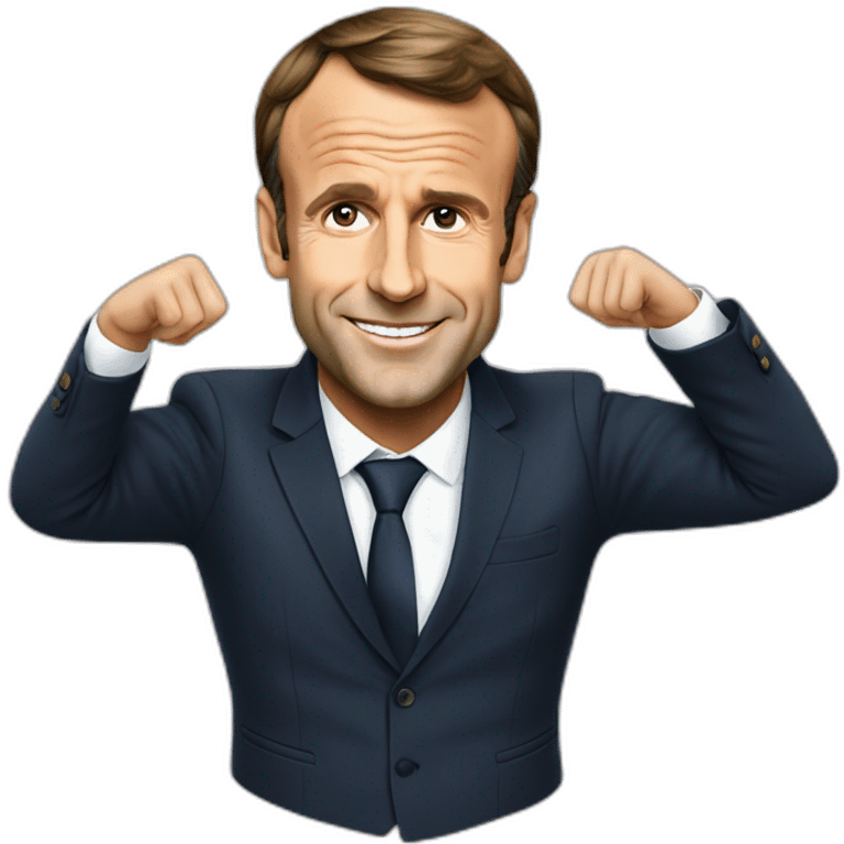 Président Emmanuel Macron emoji