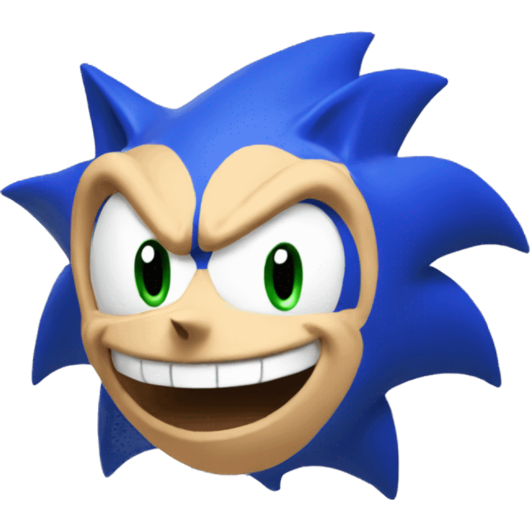 Ugly sonic  emoji