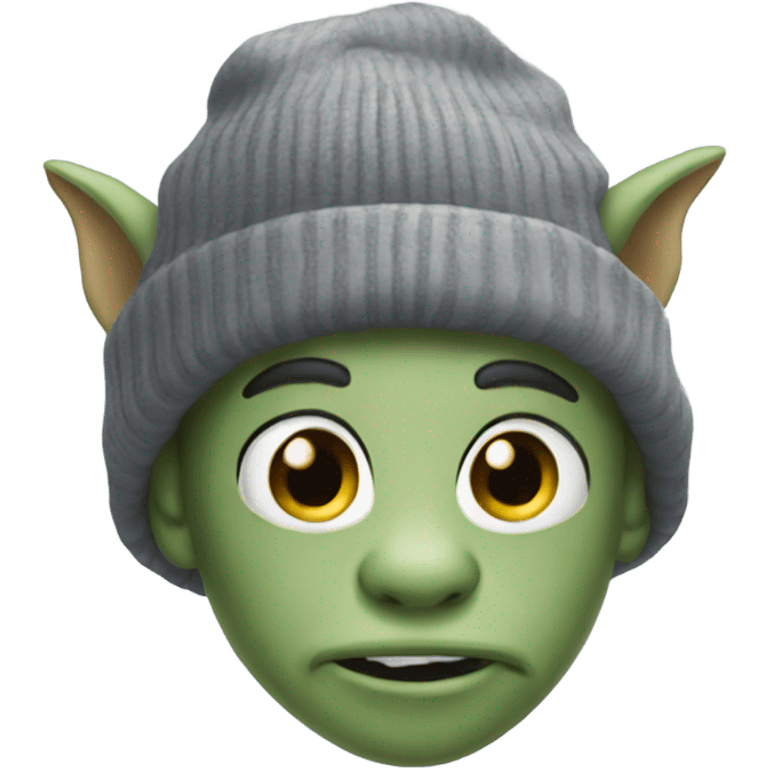 Gargoyle with a beanie emoji