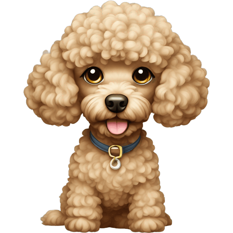 beige toy poodle emoji