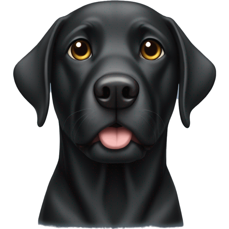 black lab  emoji