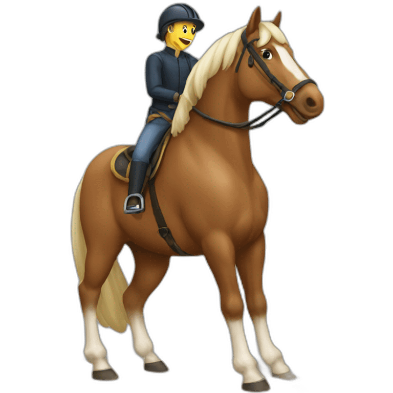 a munke ride horse emoji