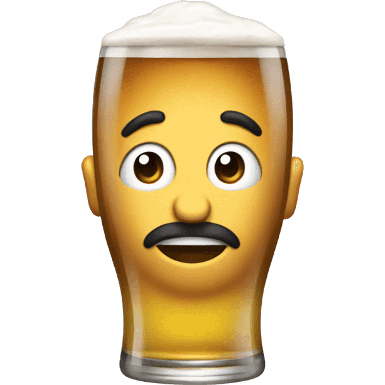 Tomando cerveza mesd emoji