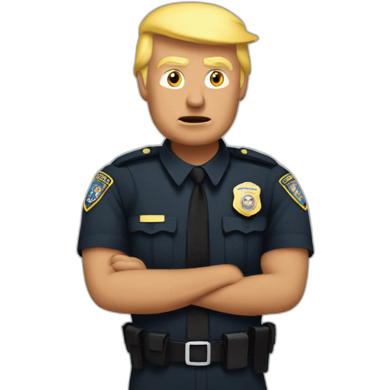 trump-getting-arrested emoji